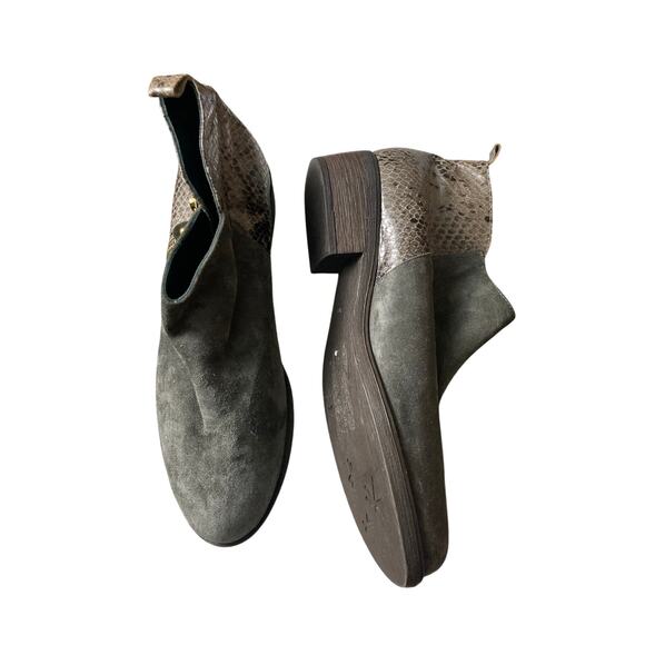 Eric Michael‎ Shooties Suede & Reptile Mix Media Sz 40 (9) - Picture 4 of 8